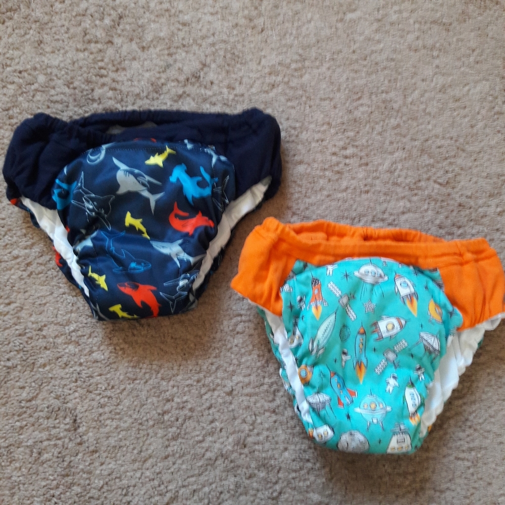 2 Pair Cloth Training Pants Big Kids 7/8